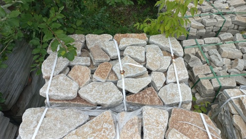 Гранитный плитняк галтованный для парковки купить в Павловском Посаде