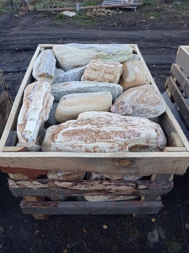 Златолит жёлтый, жёлто-зелёный глыбки и валуны для ланшафтного дизайна купить в Павловском Посаде