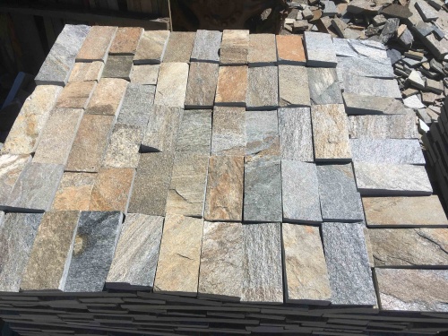 Плитка пилёная златолит Уральский для цоколя, отмостки купить в Павловском Посаде