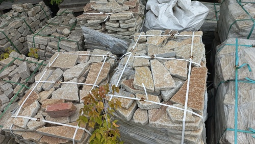 Гранитный плитняк галтованный для парковки купить в Павловском Посаде