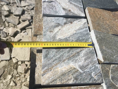 Плитка пилёная златолит Уральский для цоколя, отмостки купить в Павловском Посаде